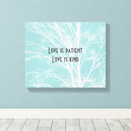 Toile Branches d'arbre blanc bleu rustique (Insitu (Plancher de Bois))