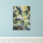 Toile Branches de l'acacia florissante de Vincent van Go (Insitu (Plancher de Bois))