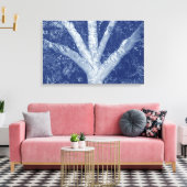 Toile Branches fourrées - Effet Cyanotype (Insitu(Salon))