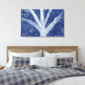 Toile Branches fourrées - Effet Cyanotype (Insitu(Chambre))