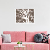 Toile Branches rustiques Brown d'arbre blanc (Insitu(Salon))