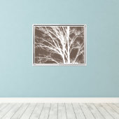 Toile Branches rustiques Brown d'arbre blanc (Insitu (Plancher de Bois))