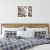 Toile Branches rustiques Brown d'arbre blanc (Insitu(Chambre))