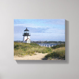 Toile Brant Point Lighthouse Nantucket Cottage