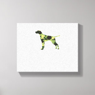Toile Braque allemand à poil court _ Chien Camouflage Si