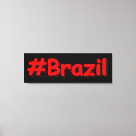 Toile "#Brazil" Joli design. Commandez dès maintenant  (Recto)