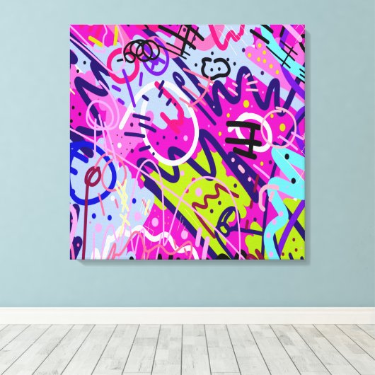 Toile Break Out Star : Art Abstrait (Insitu (Plancher de Bois))