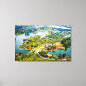 Toile Breathtaking View of Guatape Antioquia Sunny Skies (Recto)