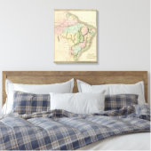Toile Brésil Avec la Guyane et le Paraguay (Insitu(Chambre))