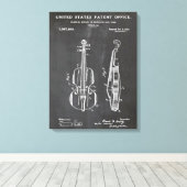 Toile Brevet de violon - Dons Amusant Musique (Insitu (Plancher de Bois))