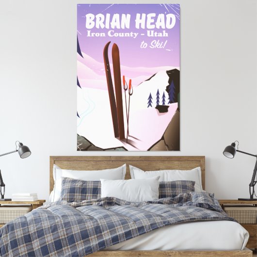 Toile Brian Head, Iron comté Utah, USA poster ski (Insitu(Chambre))