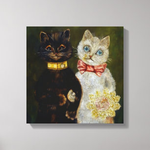 Toile "Bride and Groom" de Louis Wain