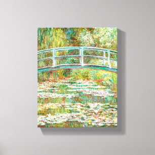 Toile Bridge over a Pond of Water Lilies by Claude Monet