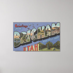 Toile Brigham, lettre ScenesBrigham, UT d'UtahLarge