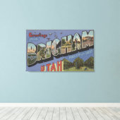 Toile Brigham, UtahGrandes lettres ScènesBrigham, UT (Insitu (Plancher de Bois))