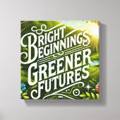 Toile Bright Begins AI art (Recto)