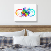 Toile Bright infinity with rainbow butterfly (Insitu(Chambre))