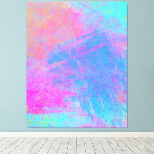 Toile Bright Multicolor Splashes (Insitu (Plancher de Bois))