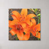 Toile Bright Orange Day Photo Canvas Art (Recto)