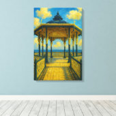 Toile Brighton Bandstand Glow - Pavillon de bord de mer (Insitu (Plancher de Bois))