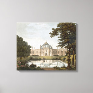 Toile Brighton Pavilion : Proposed view of the garden wi