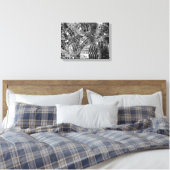 Toile Brillant Boule Disco Ornements noir et blanc Photo (Insitu(Chambre))