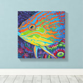 Toile Brillant poisson tropical I (Insitu (Plancher de Bois))