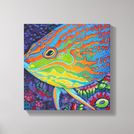 Toile Brillant poisson tropical I (Recto)