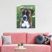 Toile Brindle Boxer Chien Photo Mur Canvas (Insitu(Salon))