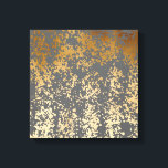 Toile brique élégante fausse or et bracelet gris<br><div class="desc">Design moderne et élégant représentant des touches d'or et de gris.</div>