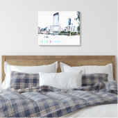 Toile Brisbane Australie skyline imprimé voyage moderne (Insitu(Chambre))