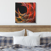 Toile Briser le cercle Abstrait noir et blanc (Insitu(Chambre))