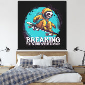 Toile Briser le record de vitesse de paresse (Insitu(Chambre))