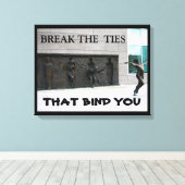 TOILE BRISER LES CRAVATES QUI VOUS LIENT (Insitu (Plancher de Bois))