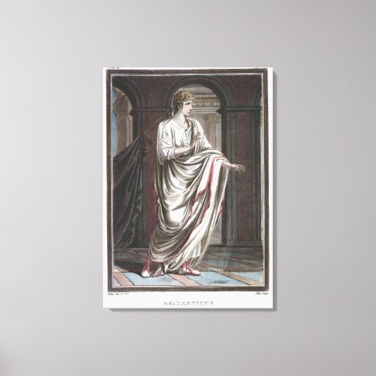 Toile Britannicus, costume pour 'Britannicus' de Jean Ra (Recto)