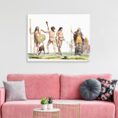 Toile Britanniques, Calédoniens et Reine Boadicea, plaqu (Insitu(Salon))