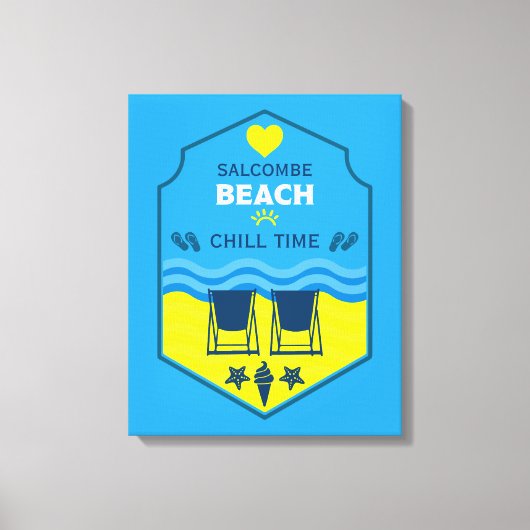 Toile British Beach Theme Gift (Recto)
