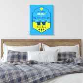 Toile British Beach Theme Gift (Insitu(Chambre))