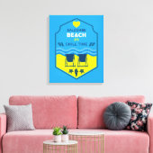 Toile British Beach Theme Gift (Insitu(Salon))