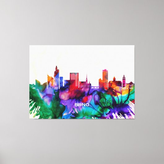 Toile Brno Skyline (Recto)