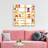 Toile Broadway Boogie Woogie | Piet Mondrian | (Insitu(Salon))