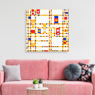 Toile Broadway Boogie Woogie   Piet Mondrian  