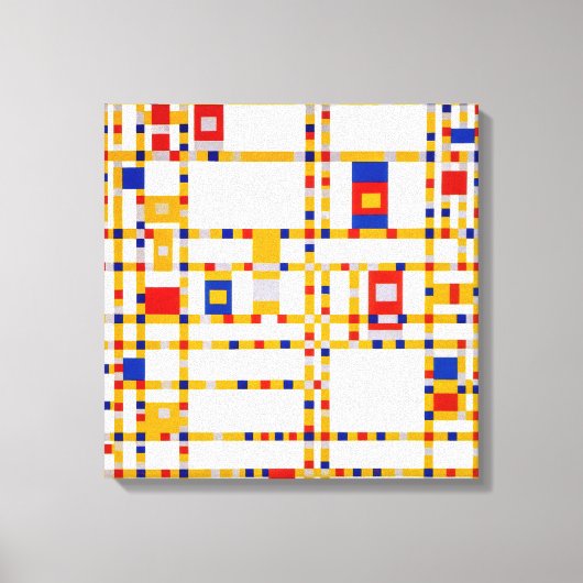 Toile Broadway Boogie Woogie | Piet Mondrian | (Recto)