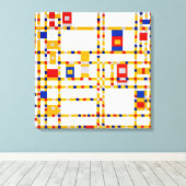Toile Broadway Boogie Woogie | Piet Mondrian | (Insitu (Plancher de Bois))