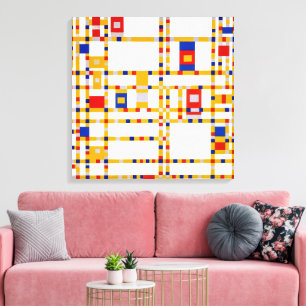 Toile Broadway Boogie Woogie Piet Mondrian