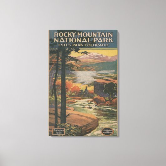 Toile Brochure no 2 du mont Rocky Nat'l Park (Recto)