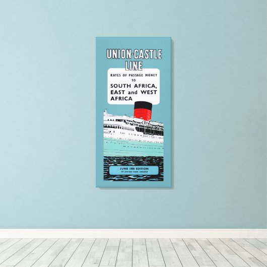 Toile Brochure Union Castle Line ~ L (Insitu (Plancher de Bois))