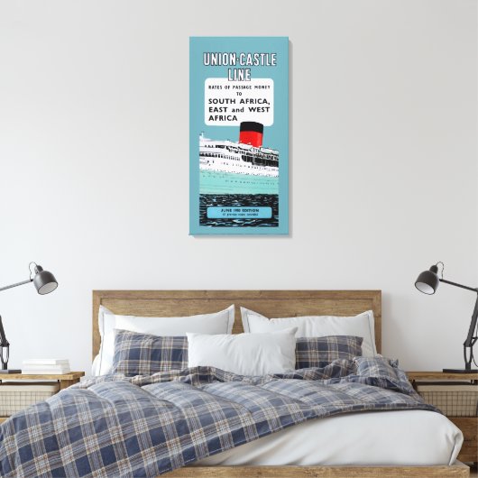 Toile Brochure Union Castle Line ~ L (Insitu(Chambre))