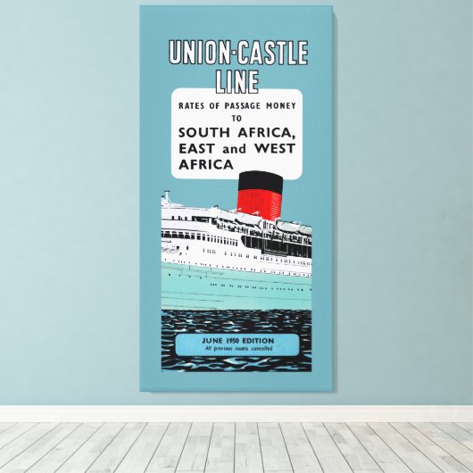 Toile Brochure Union Castle Line ~ XL (Insitu (Plancher de Bois))