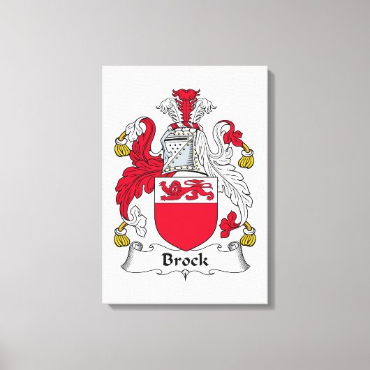 Toile Brock Family Crest (Recto)